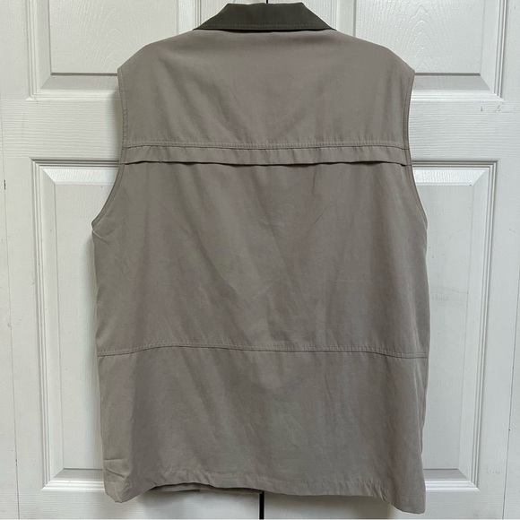 MIAN Utility Vest Mens Khaki Size 2X Pockets Full Zip - Picture 7 of 13